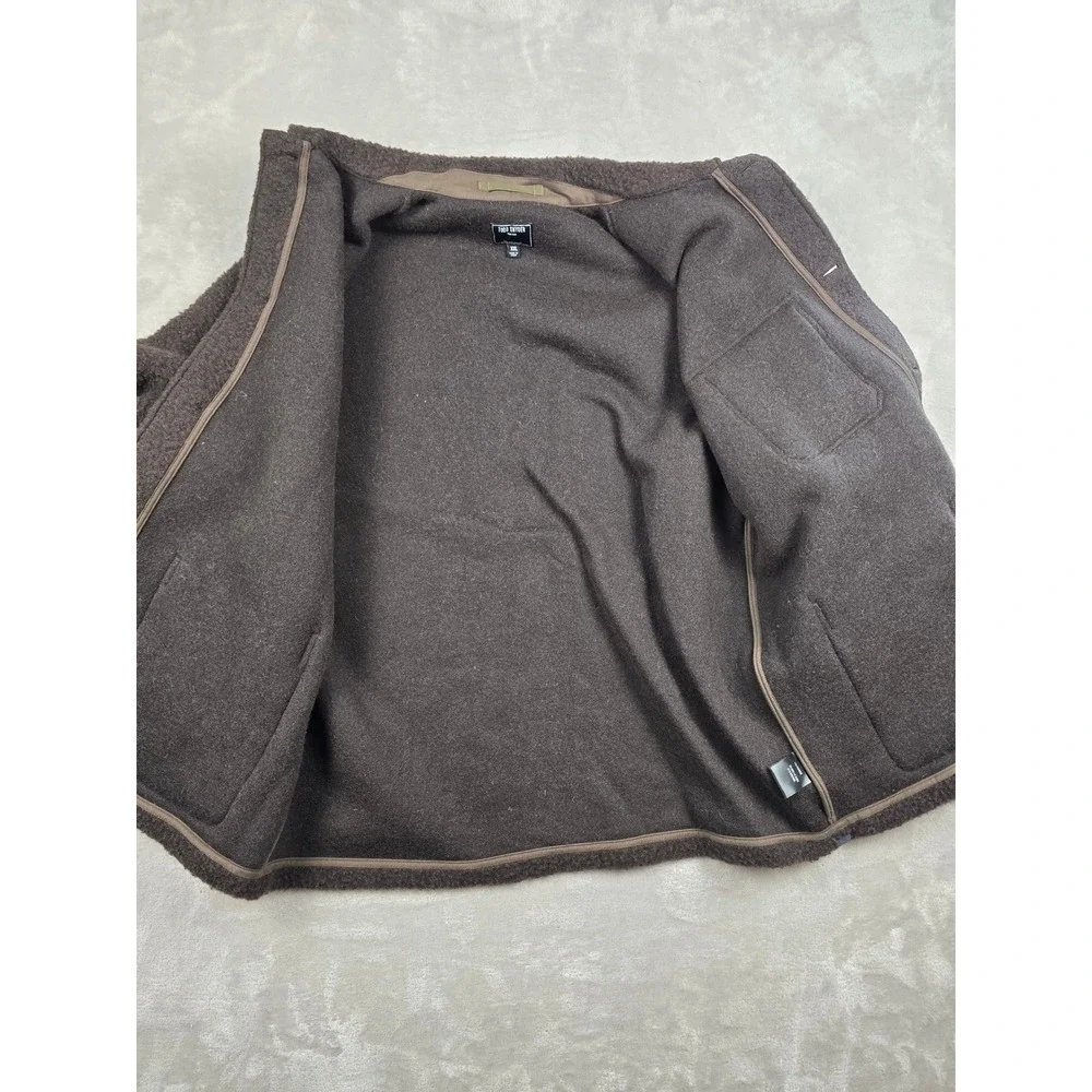 Todd Snyder Wool Blend Boucle Chore Jacket Mens XXL Brown Made In Italy Coat